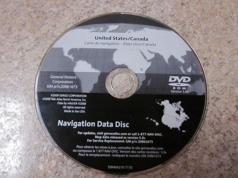 Gm navigation map disc dvd 20861673