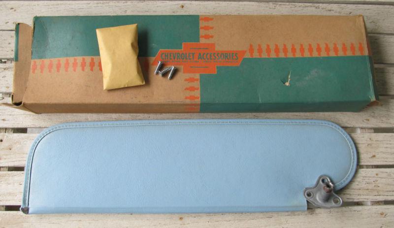 1961 chevy corvair inside sun visor in box nos gm 'blue '985050