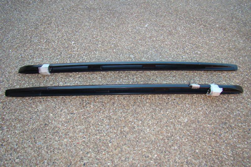 Porsche cayenne oem factory aluminum black finish roof rail for 2003 to 2010
