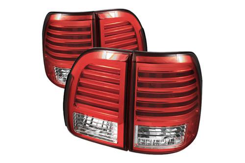 Spyder llx47098rc lexus lx red euro tail lights rear stop lamps w leds