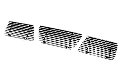 Paramount 34-0142 - nissan hardbody restyling 4mm overlay billet grille 3 pcs