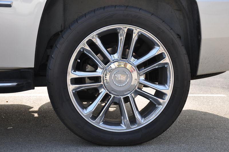 22" chrome cadillac escalade platinum wheels tires 285 silverado tahoe yukon sub