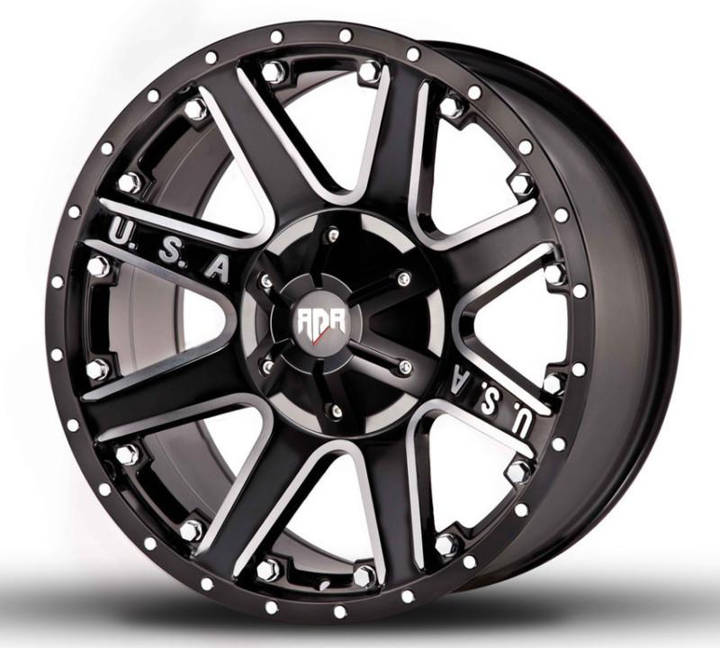 18" rdr offroad usa black machined 18x9.0 rdr # rd-04 wheels chevy ford dodge