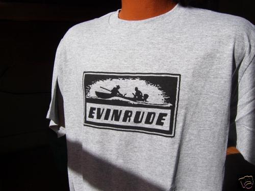 Vintage evinrude outboard boat motor shirt 5.5 18 10 hp