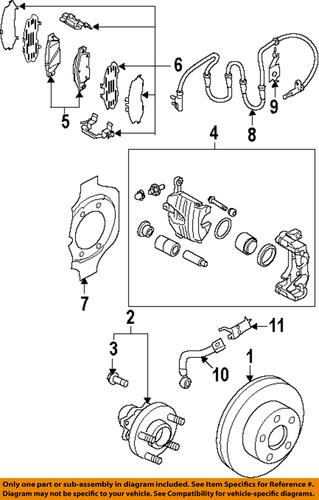 Nissan oem 410011ea4a front brake caliper/disc brake caliper
