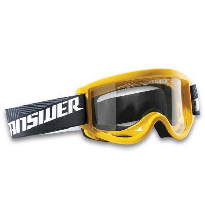 Answer youth yellow dirt bike motocross helmet goggles mx atv