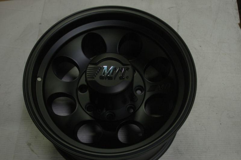 M/t classic ii black wheels 17x9, 8 x 170 mm, 5" backspace