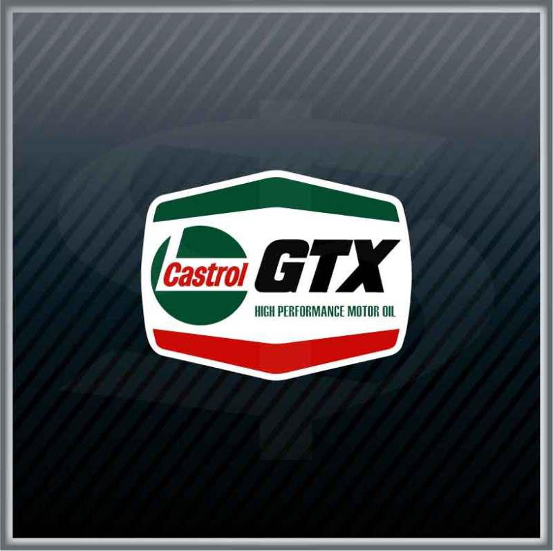 Castrol gtx high performance motor oil car trucks sticker 