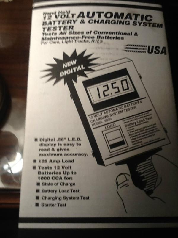 New 12 volt automatic battery load tester 6029