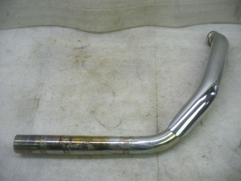 Harley 97-06 touring models front oem exhaust pipe with heat shield.