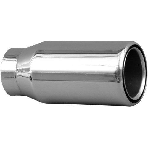 Cherry bomb ipt306214ns stainless exhaust tip clamp on rolled edge pencil