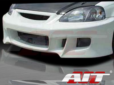 Tsunami style front bumper body kit for honda civic 1996-1998 2 and 4 door