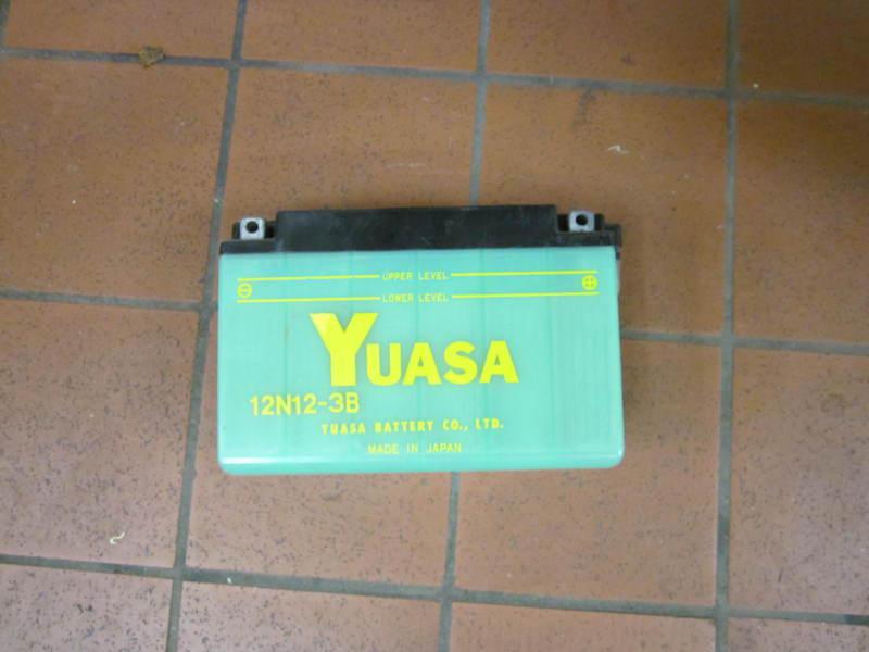 New in box yuasa battery number 12n123b **not activated** fits vintage hon/yam 