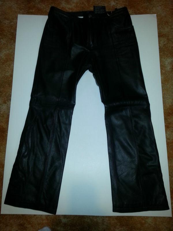 Harley-davidson stargaze leather ladies womens pants size 12 new