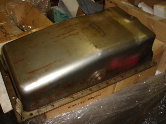  6v-53 detroit diesel, new stamped steel "oil pan", w/mounting gasket, (5130785)