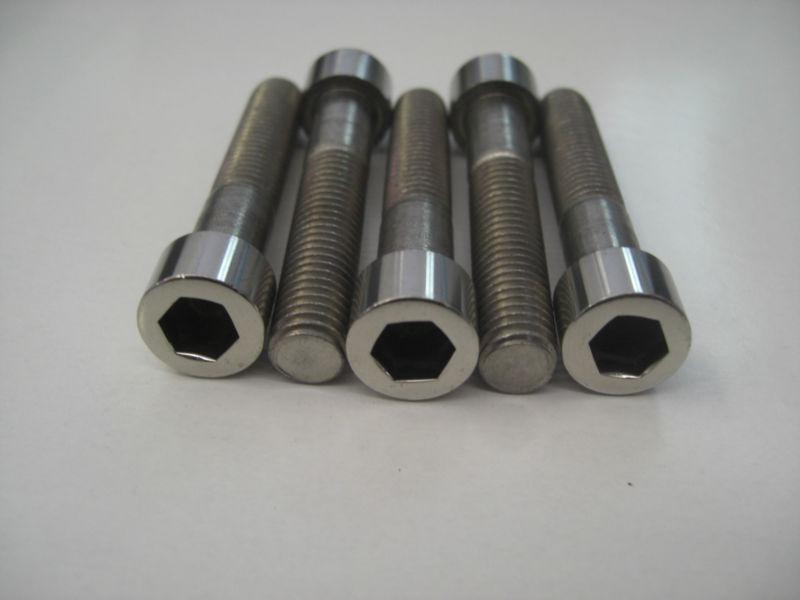 A2 polished stainless steel metric m10-1.5x55 allen head bolts, free shipping!!