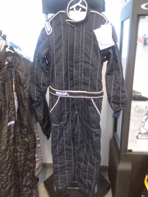 Sparco racing suit - sprint 6 black with white piping and stitching size 60