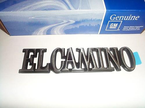 1978-1987 el camino ss rear quarter panel  "elcamino" emblem new gm conquista