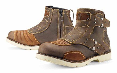 New icon one-thousand/1000 el bajo adult leather boots, oiled brown, us-8