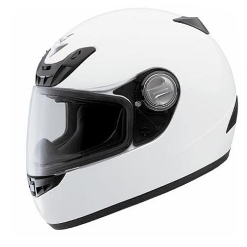 Scorpion exo-400 solid gloss white full-face motorcycle helmet size 3xlarge