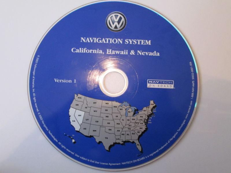 2004 2005 04 05 volkswagen touareg navigation dvd california hawaii & nevada gps