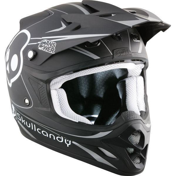 Black xxl answer racing comet skullcandy ii helmet 2013 model