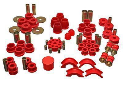 Energy suspension 7-18101r bushing kit polyurethane red nissan 240z kit