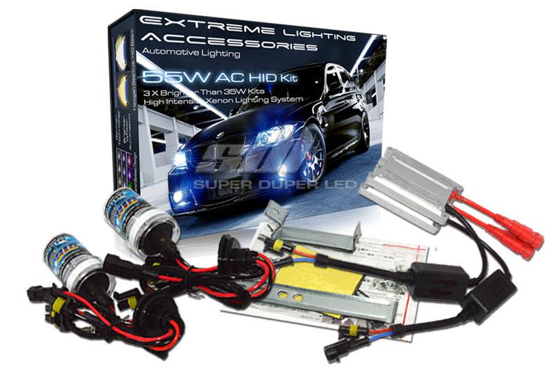 Slim 55w 55 watt ac xenon hid lights conversion kit 6000k 9005 9006 9007 9008