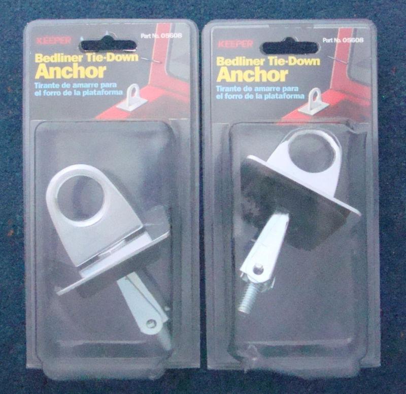 Set of 2 keeper bedliner tie-down anchor # 05608 for truck stake pocket new