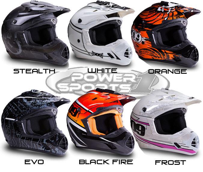 New 509 evolution snowmobile helmets orange w/ breath box