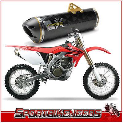 07-08 crf450 crf 450 full two brothers exhaust carbon