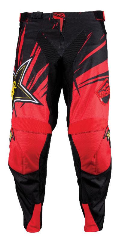 Msr rockstar energy red black 34 dirt bike pants motocross mx atv race gear