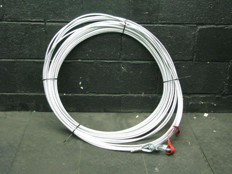 Warn winch replacment steel cable only 125 ft long 9.5cti