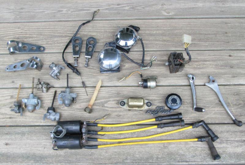 Pile o' old honda cb750 parts & junk