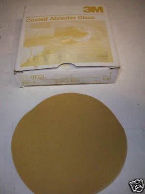 3m # 01021 - gold free cut - 5" discs - 280a grit-100 discs - new