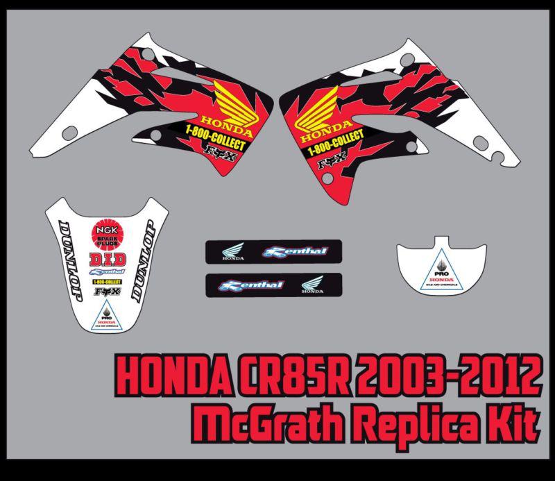 Honda cr85 graphics kit 2003-2012 mcgrath replica kit
