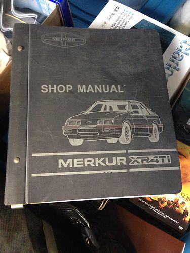 Merkur xr4ti shop manual 1985-1989