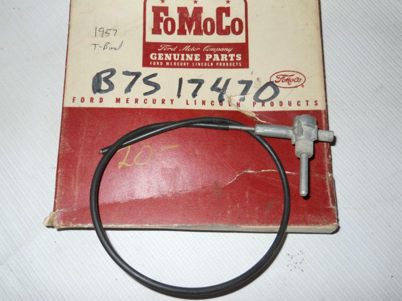 Windshield wiper control switch & cable assy nos 1957 ford thunderbird tbird 