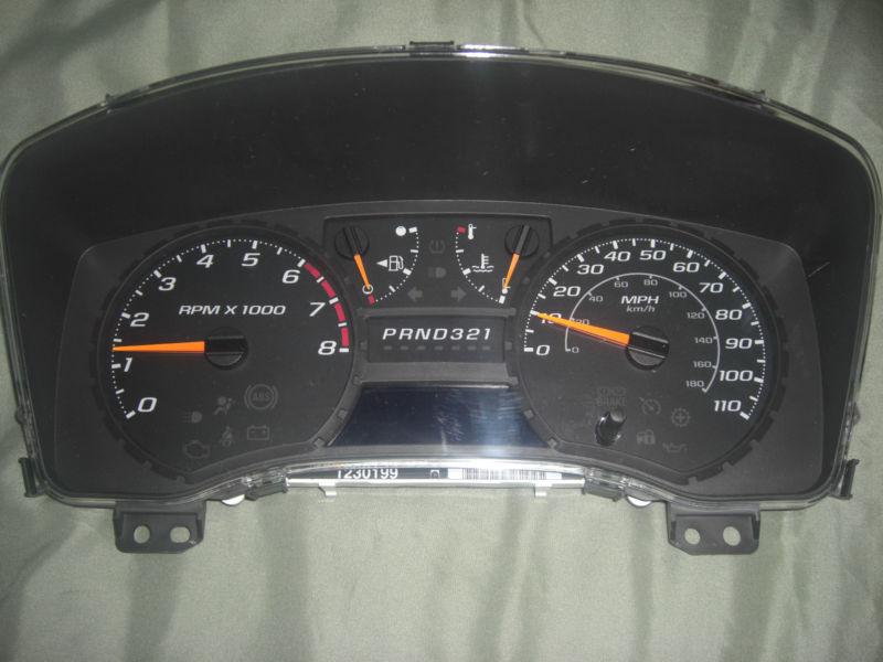 2004-2012 chevy colorado gmc canyon new speedometer instrument cluster 25819947