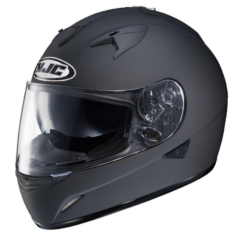 New hjc is-16 matte black motorcycle helmet xl extra large intergrated sunshield
