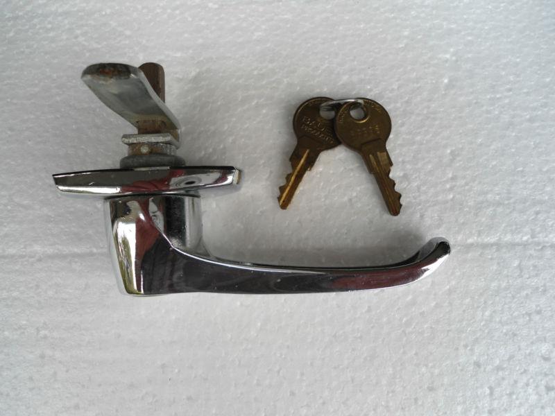   keyed chrome handle latch for  boat, trailer, compartment, cabinet door 