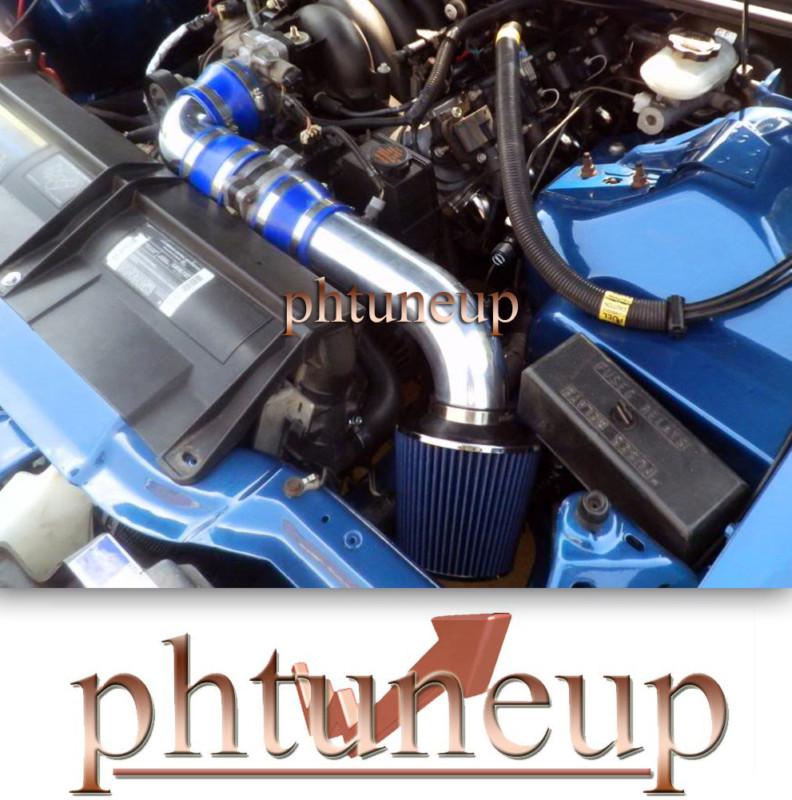 Blue 1994-1997 chevrolet camaro z28 pontiac firebird 5.7 5.7l air intake kit
