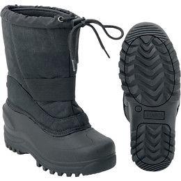 New altimate sno pup youth winter snowmobile boots, black, us-3