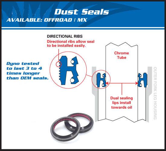 Fork dust wiper seal kit honda nt650 88-91 nt 650