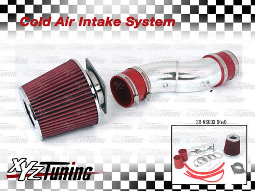 Jdm red 91-99 sentra 200sx g20 short ram air intake induction kit + filter 3"
