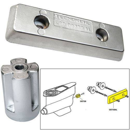 Tecnoseal anode kit w/hardware - volvo ips - zinc/aluminum -20715