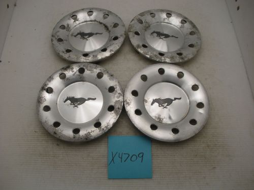 Set of 4 oem 03 04 ford mustang 3r33-1a096 16&#034; 5 spoke wheel center caps hubcaps