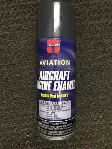 Tempo aviation aircraft engine enamel (6 can case)!!
