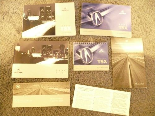 2004 acura tsx owners manual set no reserve!!!!! free shipping!!!!!!