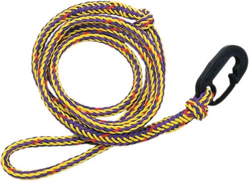 Jet logic pwc w/snap hook (2pack) dock line, purple/yellow, 10&#034; loop on 7&#039; rope